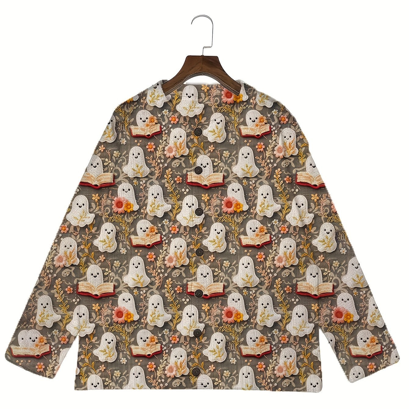 Color Printed Light And Transparent Sweater