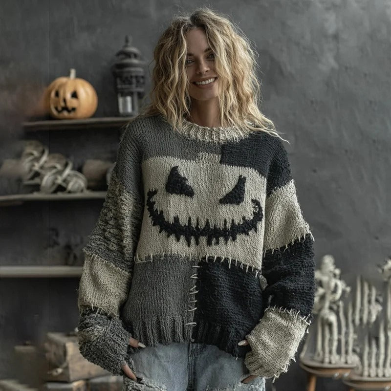 Halloween Men And Women Same Style Loose Sweater