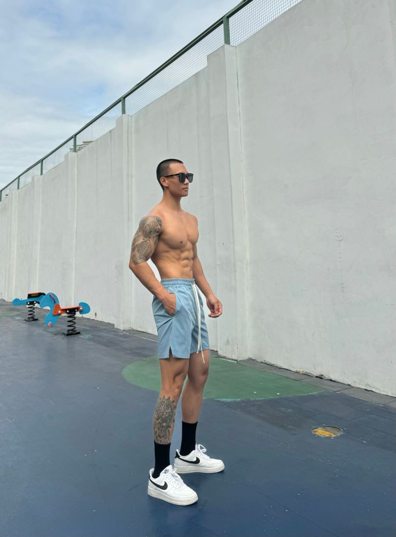 Ice Silk Quick-drying Double-layer Shorts For Men