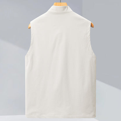 Men's Casual Sleeveless Jacket Non-ironing Anti-wrinkle