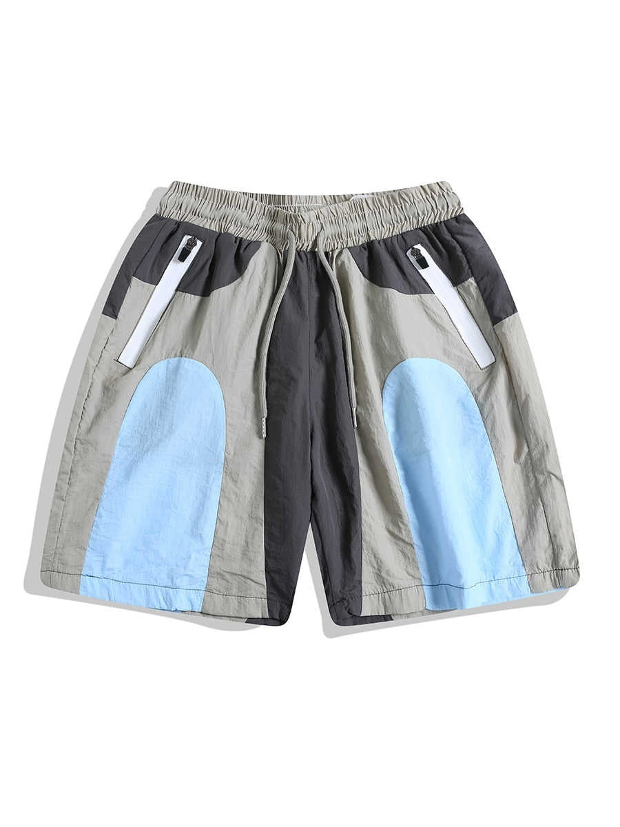 Patchwork Outdoor Sports Quick-drying Workwear Beach Shorts