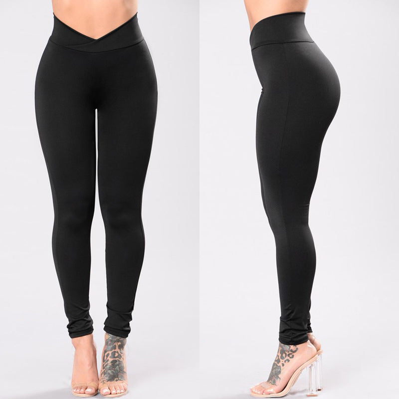 High waist high stretch sports yoga pants