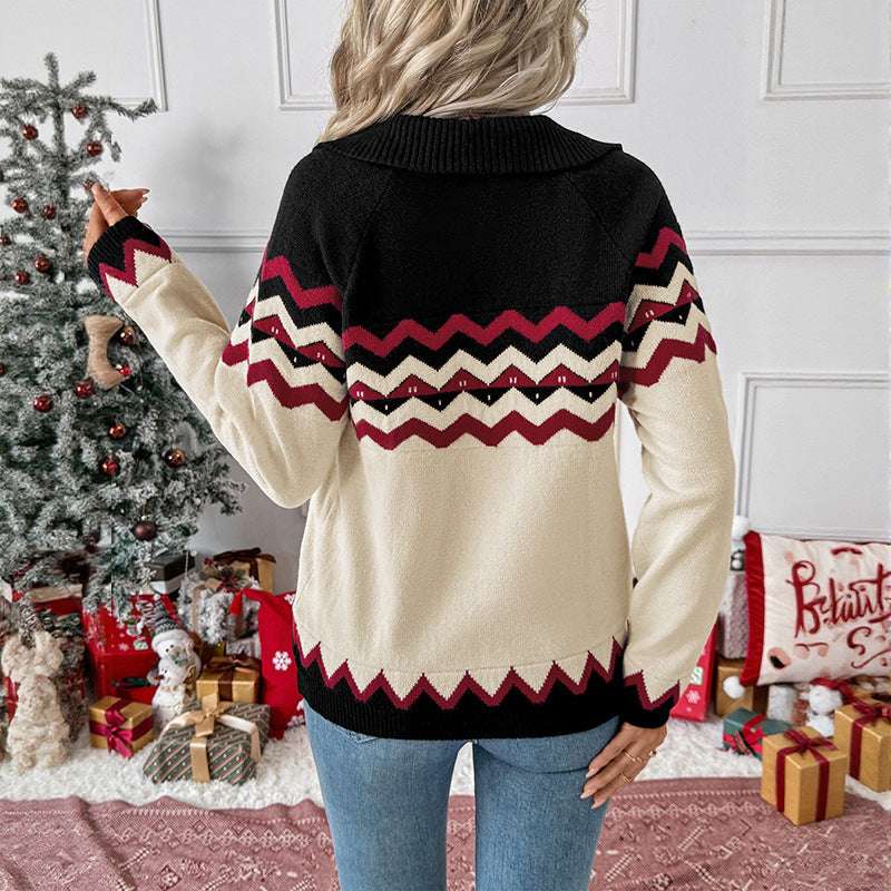 Christmas Atmosphere Pullover Women's Long Sleeve