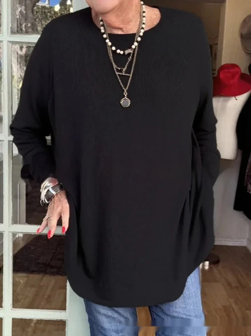 Thin And All-matching Sun Protection Micro Transparent Knitted Top