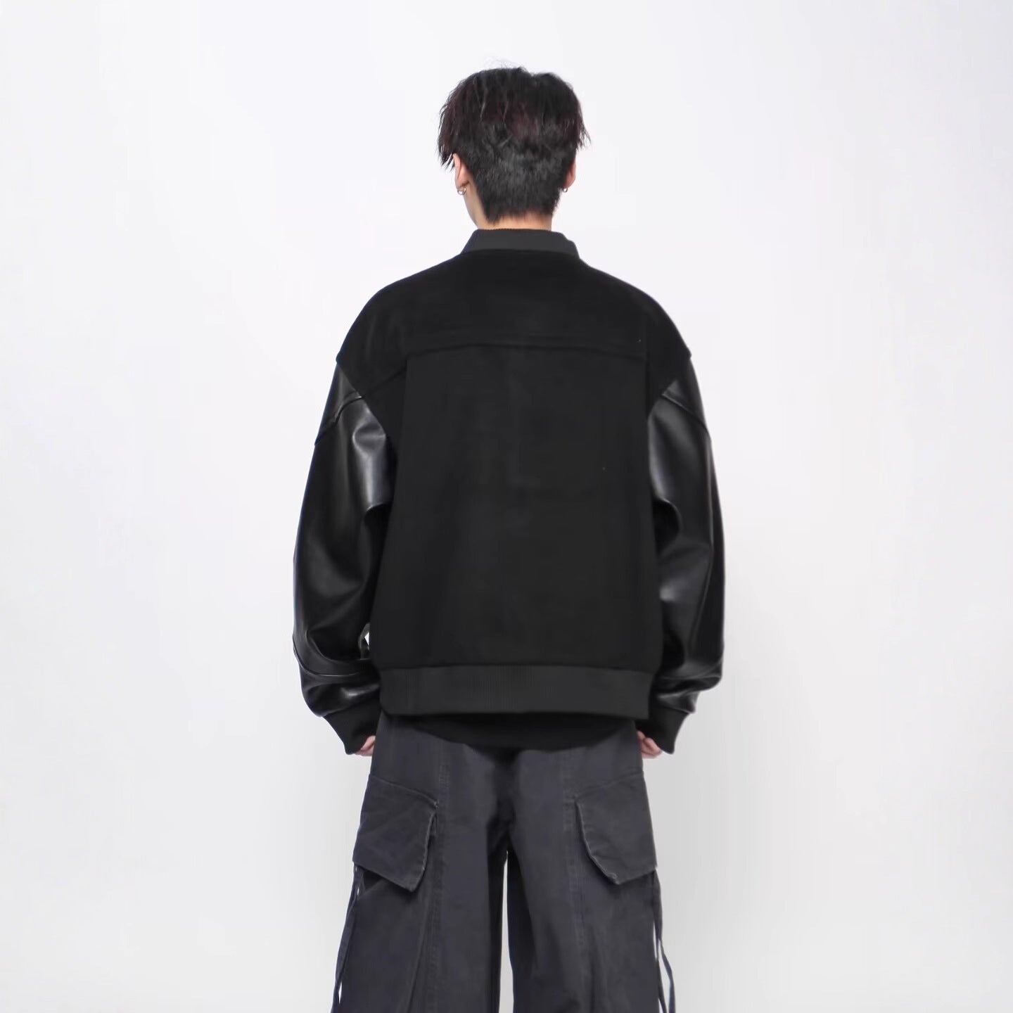 New Simple Harajuku Trendy All-matching New Japanese Ins Popular Lazy Leather Coat