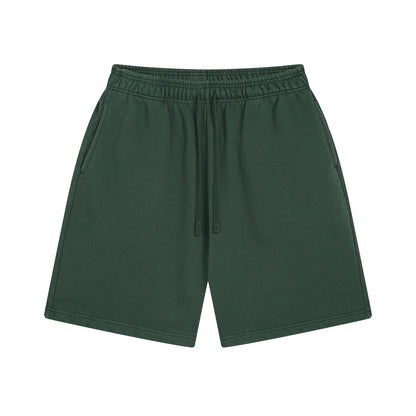 Washed Bi Pattern Dyed Vintage Terry Men's Sports Pure Cotton Shorts