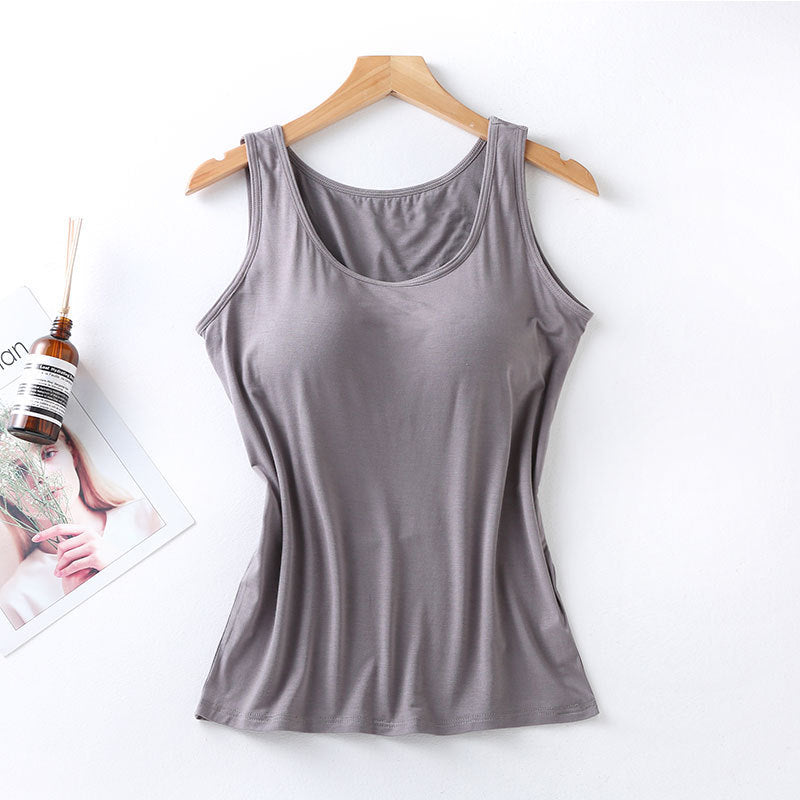 Fashion Personality Padded Strap Vest For Women
