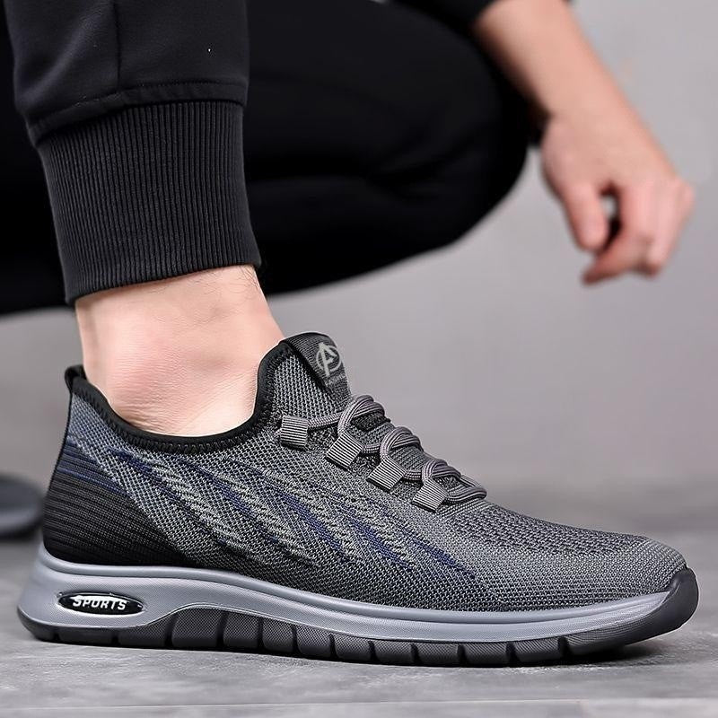Summer Thin Breathable Fly Woven Mesh Men's Shoes