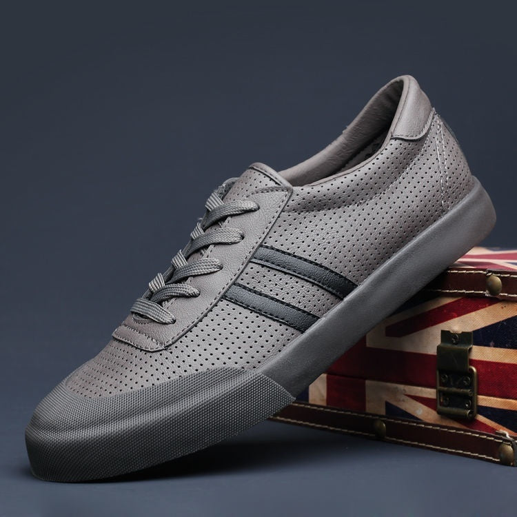 Men's Shoes Spring And Summer Breathable Fashionable Shoes Casual Odor-destroying Leather