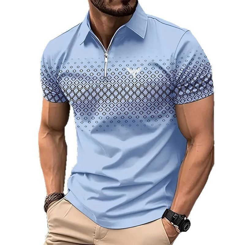 Men's Personality Summer Fashion Sports Short Sleeve