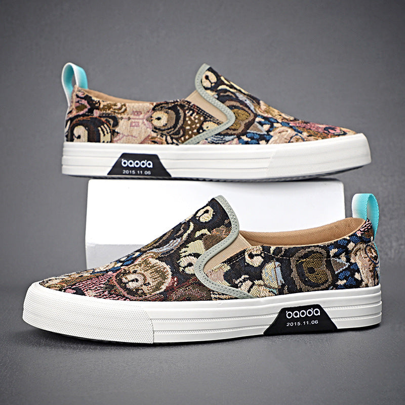 Breathable Trendy Shoes Slip-on Lazy Classic Versatile Sneakers