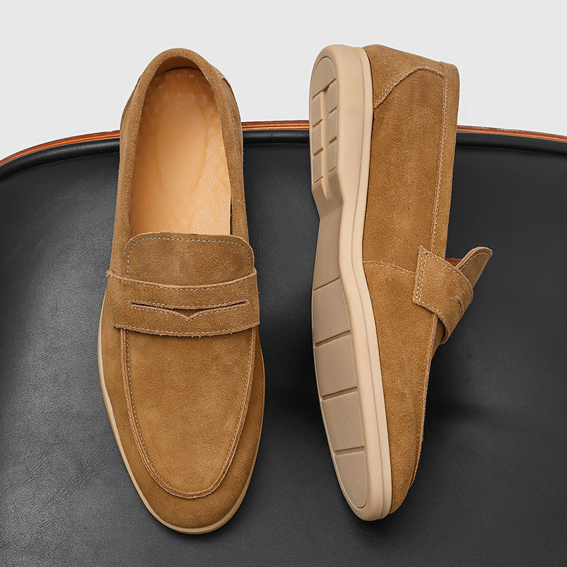 Gommino Suede Men's Soft Bottom Slip-on Casual Shoes