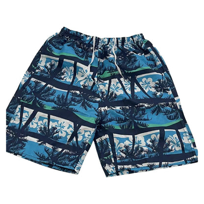 Fashion Men's Casual Printed Five-point Swimming Trunks