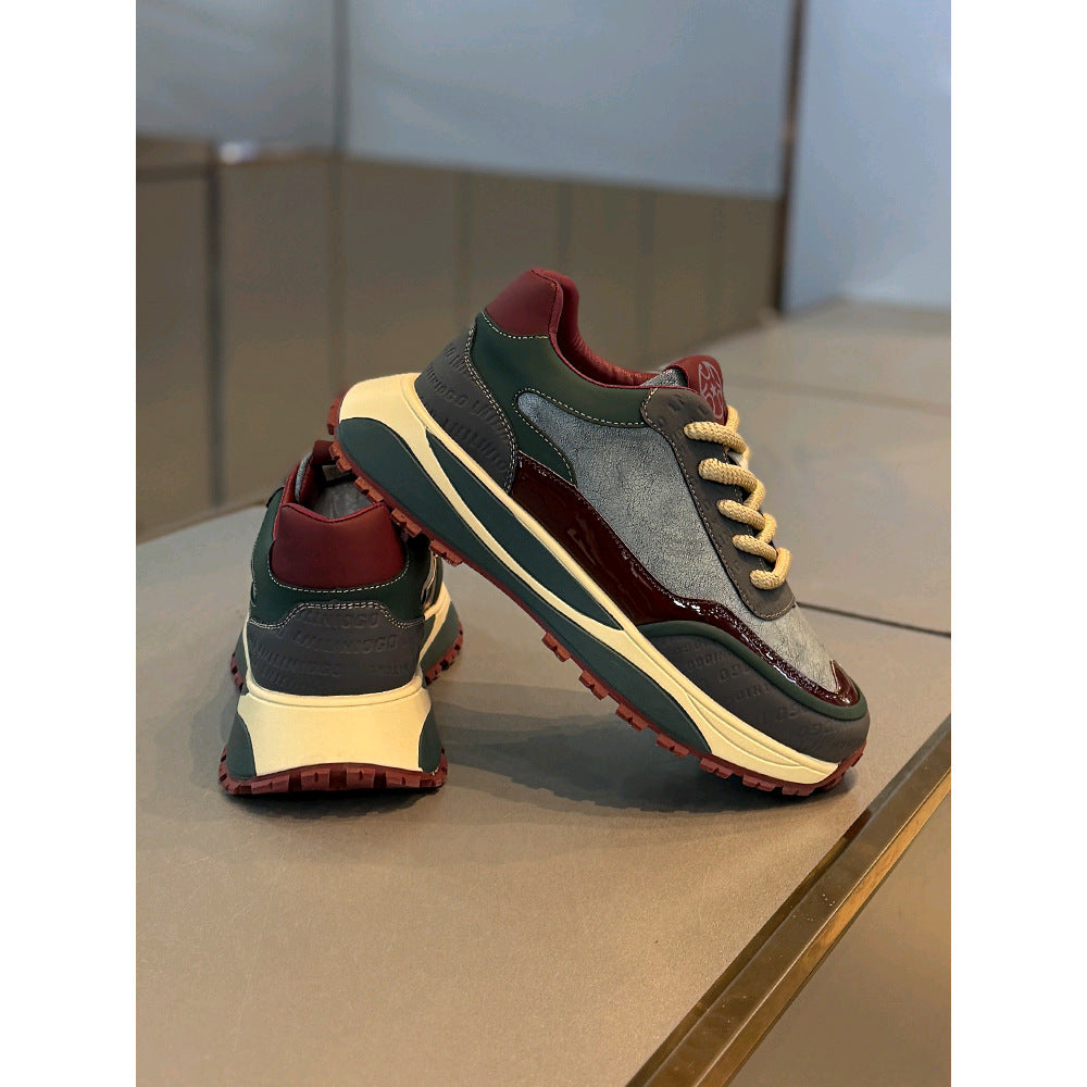 Thick Bottom Wear-resistant Retro Daddy Shoes Male