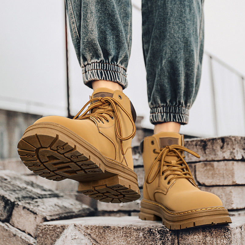 Men's Wear-resistant Martin Boots For Building Work