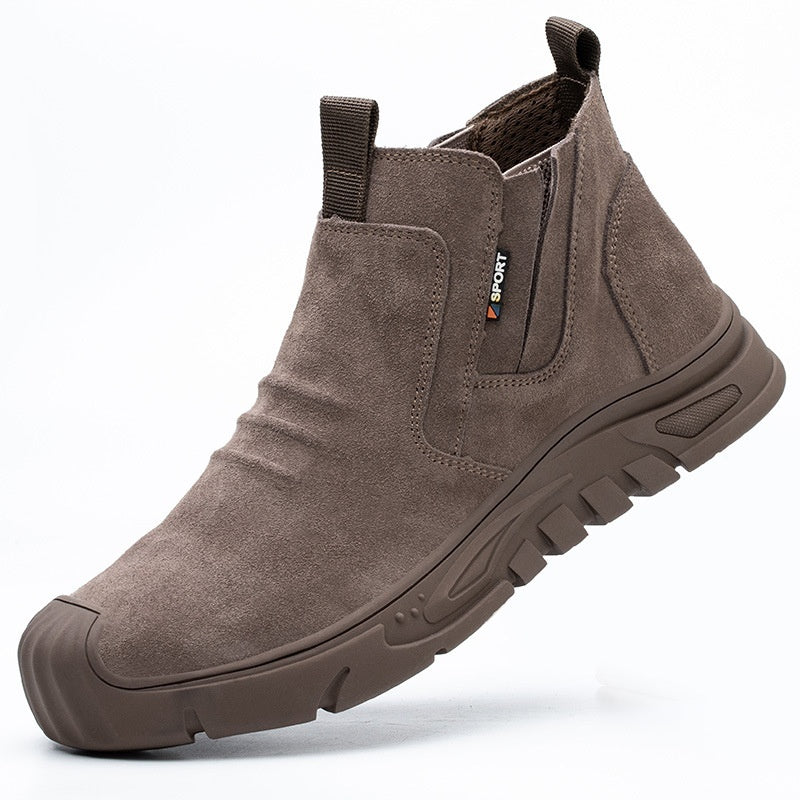 Welder Safety Shoes With Male Steel Toe Caps For Anti Smashing And Anti Piercing