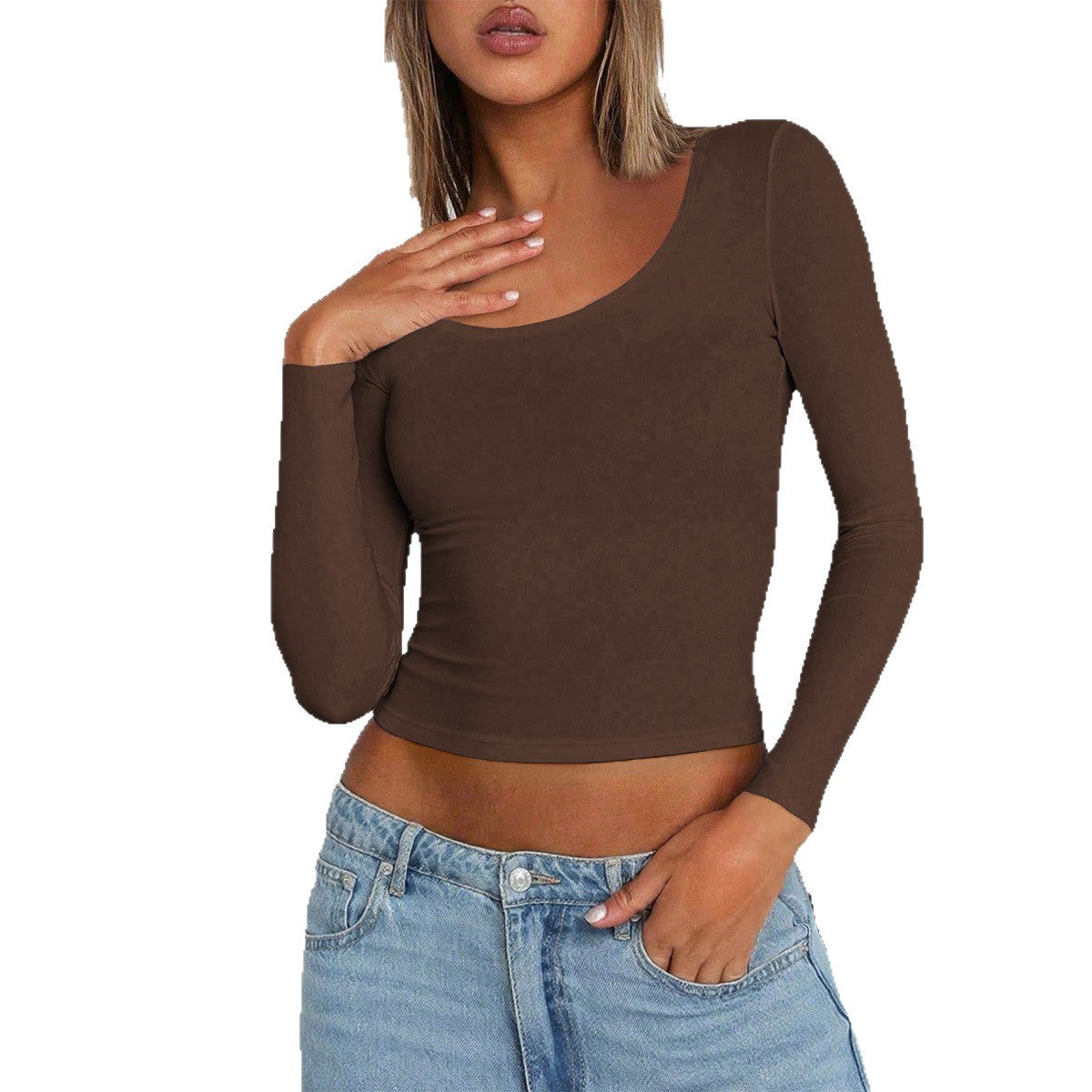 New Hot Girl Slim Women's Long Sleeve