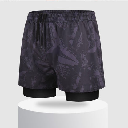 Men's Equipment Spring Pants Men's Double-layer Swimming Trunks