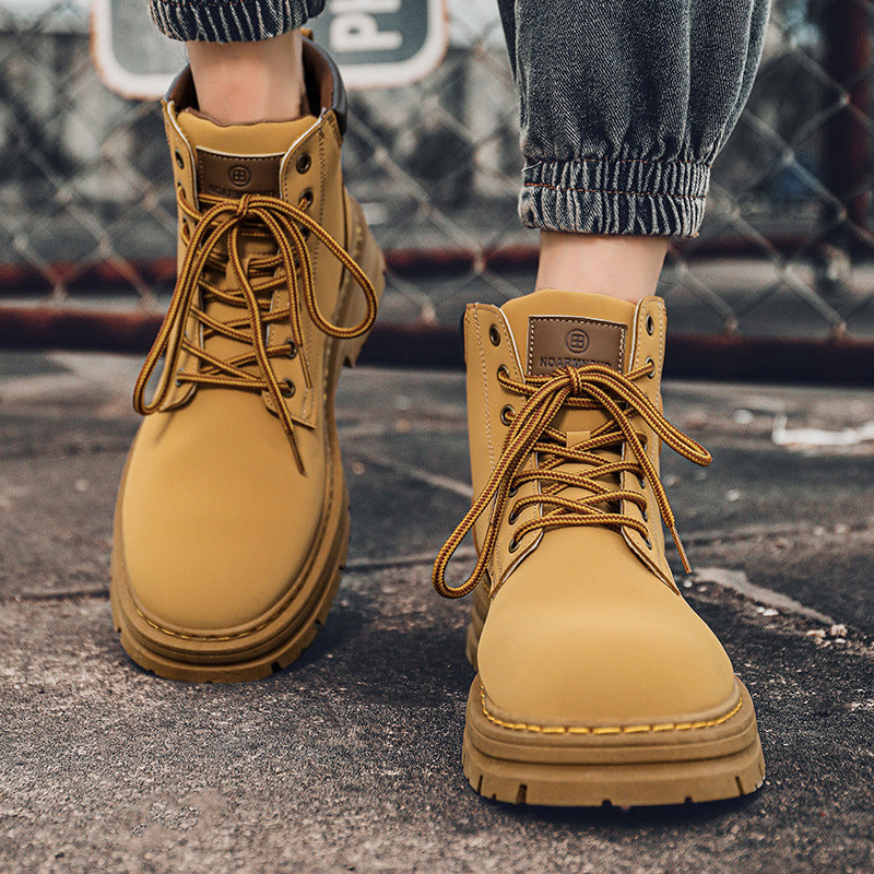 Men's Wear-resistant Martin Boots For Building Work