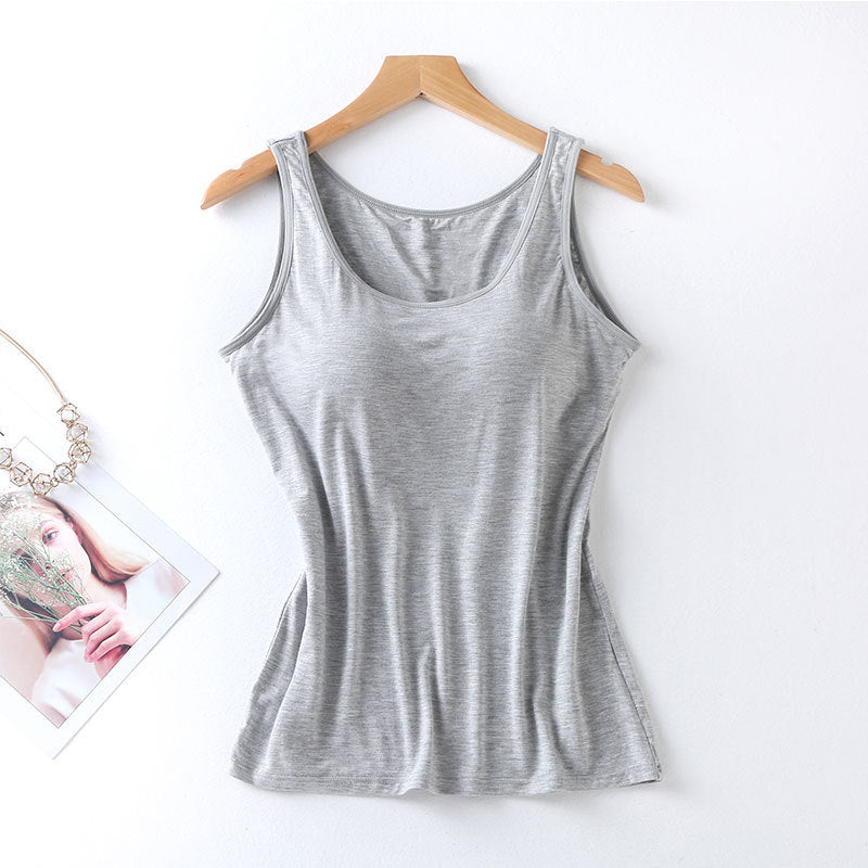 Fashion Personality Padded Strap Vest For Women