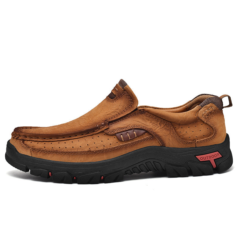 Men's Leather Large Size Casual Shoes