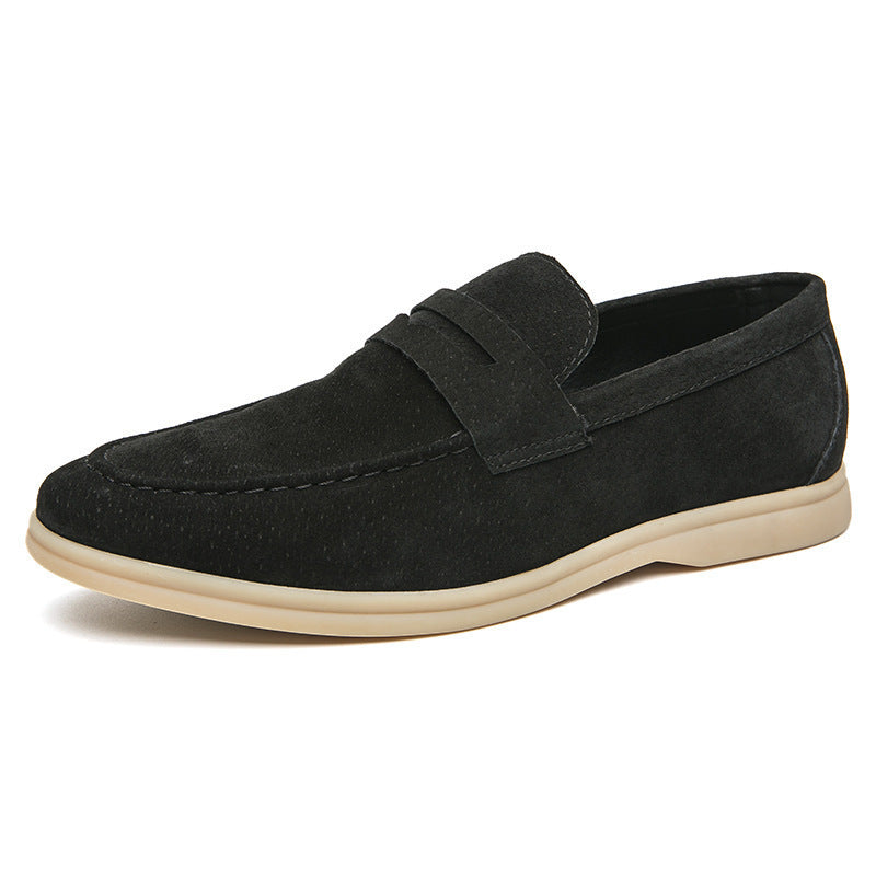 Men's Shoes Fashion Slip-on Plus Size Casual Leather Shoes