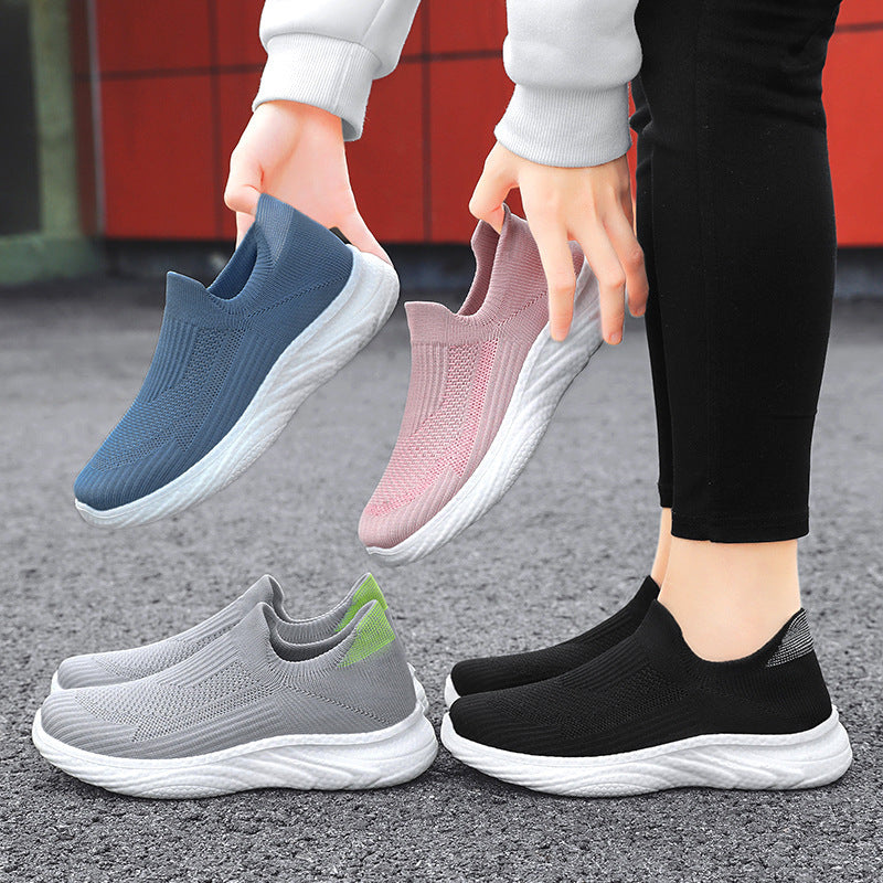 New Flying Woven Women's Shoes Men's And Women's Casual Shoes