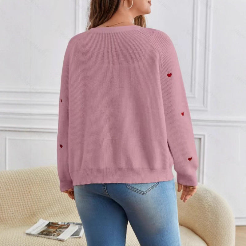 Women's Single-breasted V-neck Sweater Cardigan