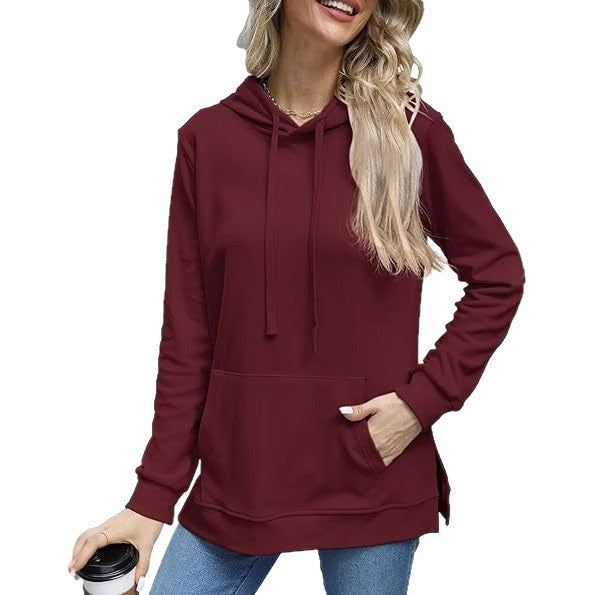 Casual Long Sleeve Sweatshirt Top With Pockets