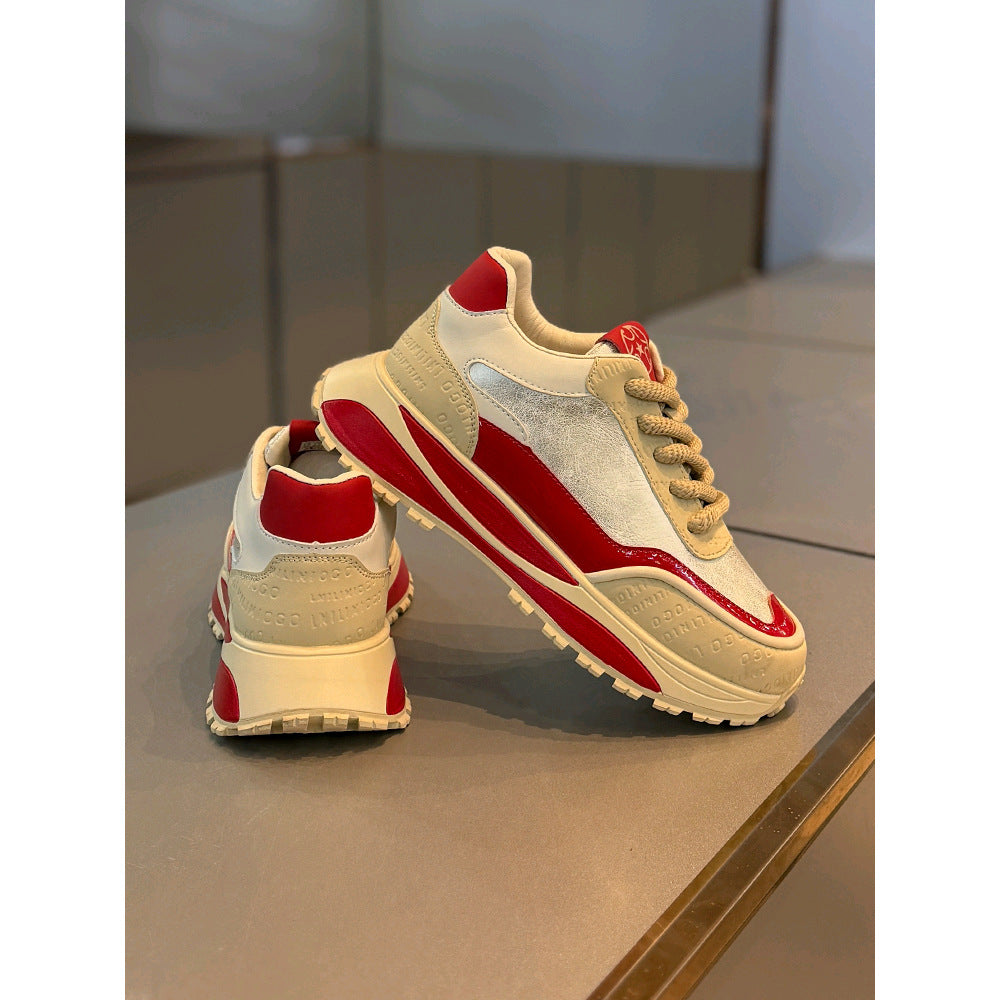 Thick Bottom Wear-resistant Retro Daddy Shoes Male