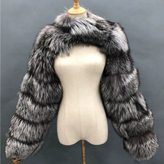 Fur Coat Fox  Fashion Faux Autumn And Winter Coat