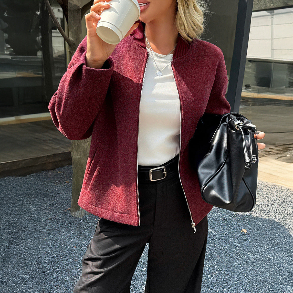 Casual Long-sleeved Vest Jacket Coat Women's Clothing