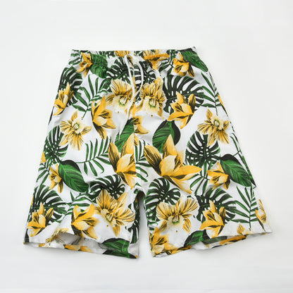 Fashion Men's Casual Printed Five-point Swimming Trunks