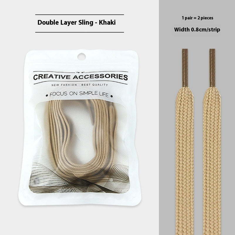 White Shoes Colorful Bandlet Shoelaces