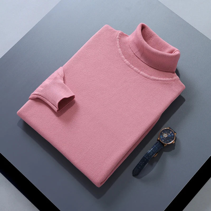 Men Cashmere Sweater Autumn Winter Soft Warm Jersey Jumper  Pull Homme Hiver Pullover  turtleneck Knitted Sweaters