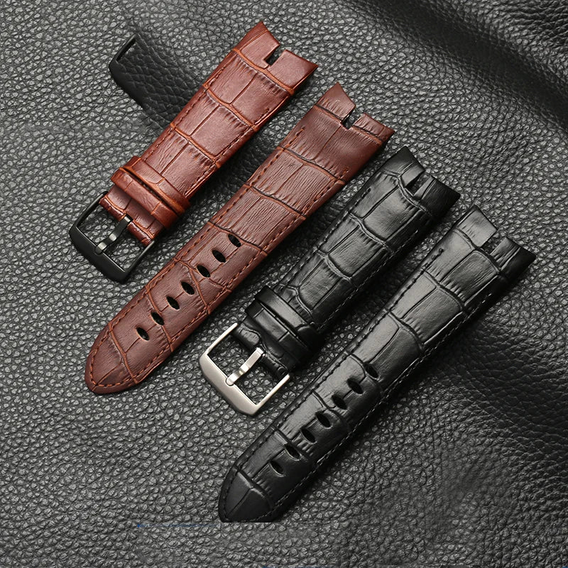Genuine Leather Watchband 26mm For Roger Dubuis For EXCALIBUR series watch band strap 42mm dial RDDBEX0405 Men's Accessories