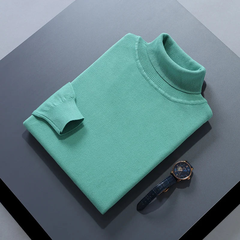 Men Cashmere Sweater Autumn Winter Soft Warm Jersey Jumper  Pull Homme Hiver Pullover  turtleneck Knitted Sweaters