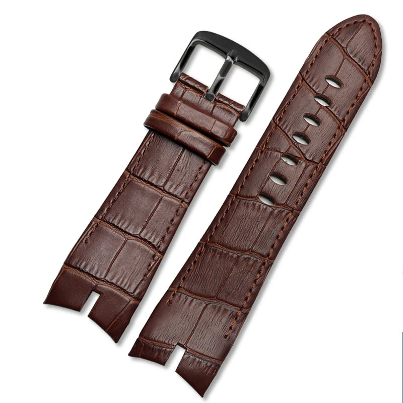 Genuine Leather Watchband 26mm For Roger Dubuis For EXCALIBUR series watch band strap 42mm dial RDDBEX0405 Men's Accessories