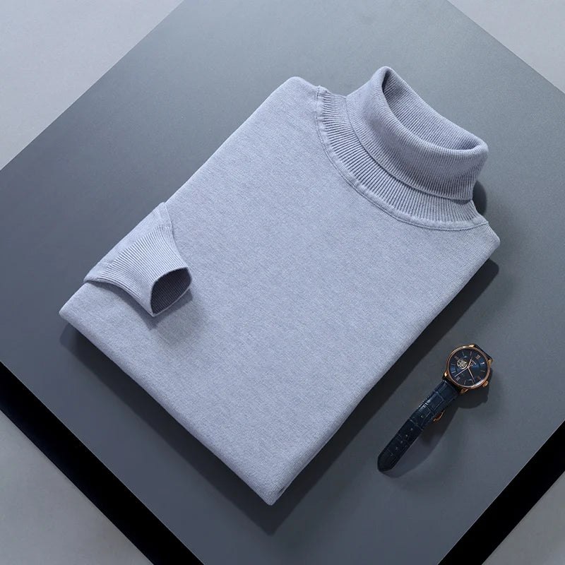 Men Cashmere Sweater Autumn Winter Soft Warm Jersey Jumper  Pull Homme Hiver Pullover  turtleneck Knitted Sweaters