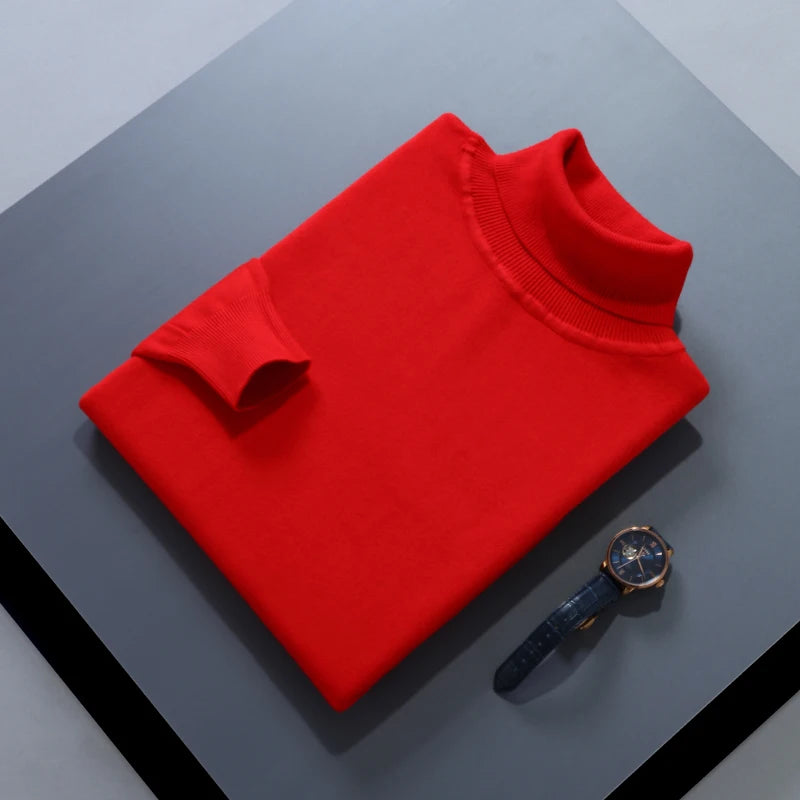 Men Cashmere Sweater Autumn Winter Soft Warm Jersey Jumper  Pull Homme Hiver Pullover  turtleneck Knitted Sweaters