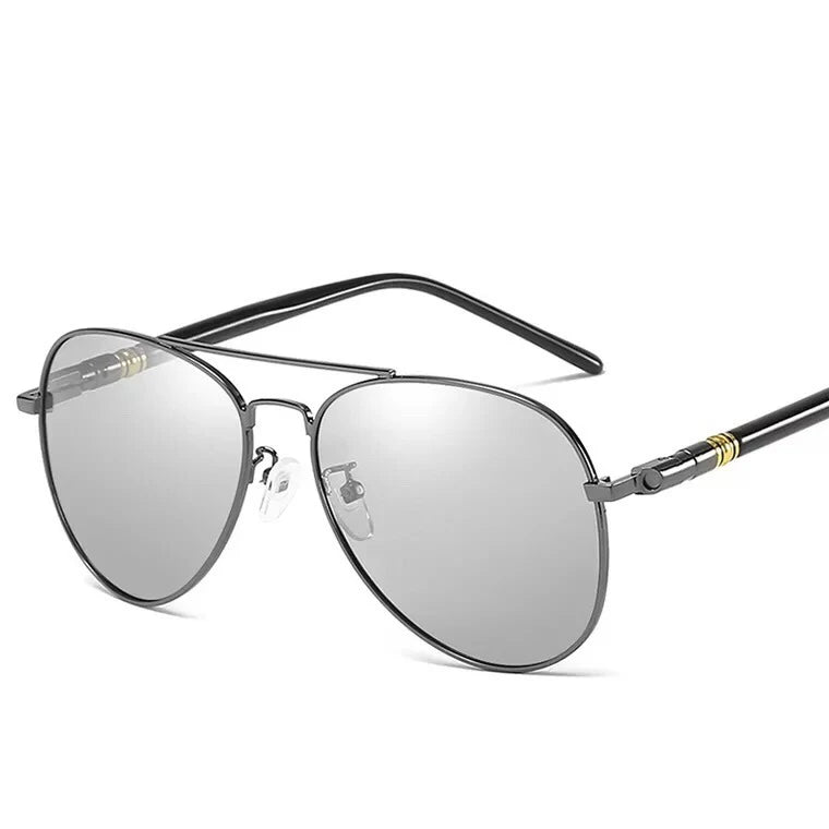 Photochromic Sunglasses Men Polarized Sunglesses Driving Chameleon Sun Glasses Change Color Men Sunglasses  Brand Designer