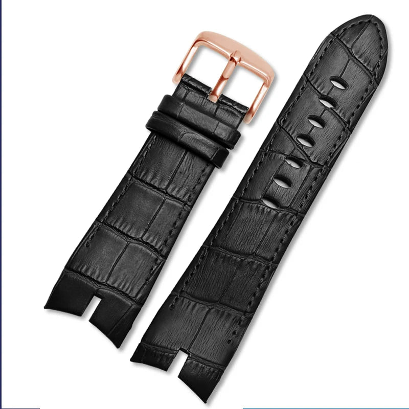 Genuine Leather Watchband 26mm For Roger Dubuis For EXCALIBUR series watch band strap 42mm dial RDDBEX0405 Men's Accessories