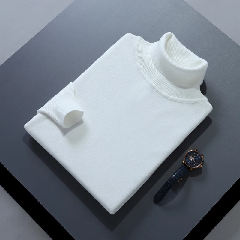 Men Cashmere Sweater Autumn Winter Soft Warm Jersey Jumper  Pull Homme Hiver Pullover  turtleneck Knitted Sweaters