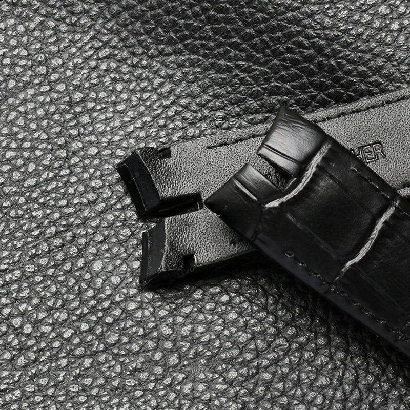 Genuine Leather Watchband 26mm For Roger Dubuis For EXCALIBUR series watch band strap 42mm dial RDDBEX0405 Men's Accessories