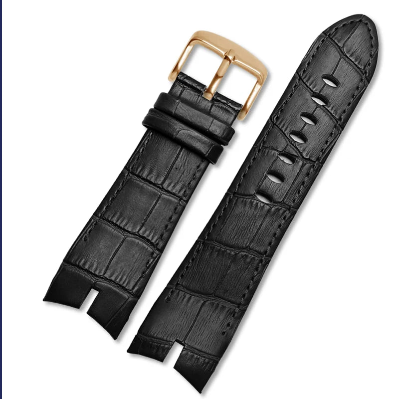 Genuine Leather Watchband 26mm For Roger Dubuis For EXCALIBUR series watch band strap 42mm dial RDDBEX0405 Men's Accessories