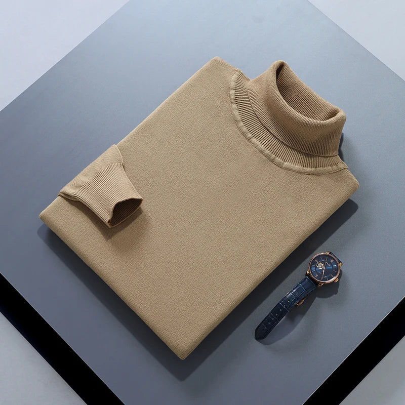 Men Cashmere Sweater Autumn Winter Soft Warm Jersey Jumper  Pull Homme Hiver Pullover  turtleneck Knitted Sweaters