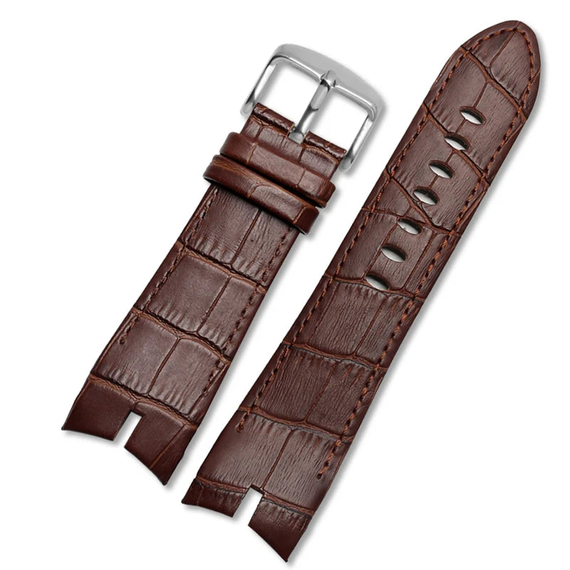 Genuine Leather Watchband 26mm For Roger Dubuis For EXCALIBUR series watch band strap 42mm dial RDDBEX0405 Men's Accessories