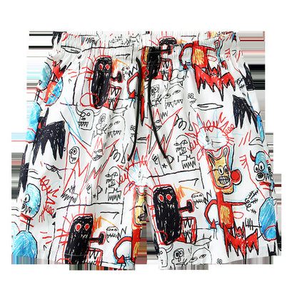 Fashion Men's 3D Digital Printing Beach Pants