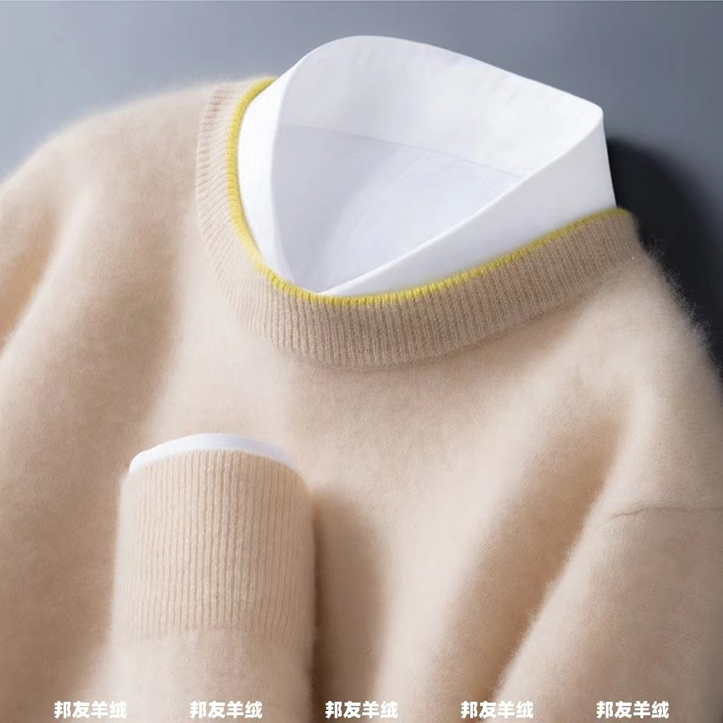 Woolen Sweater Bottoming Sweater Loose Casual Business Men