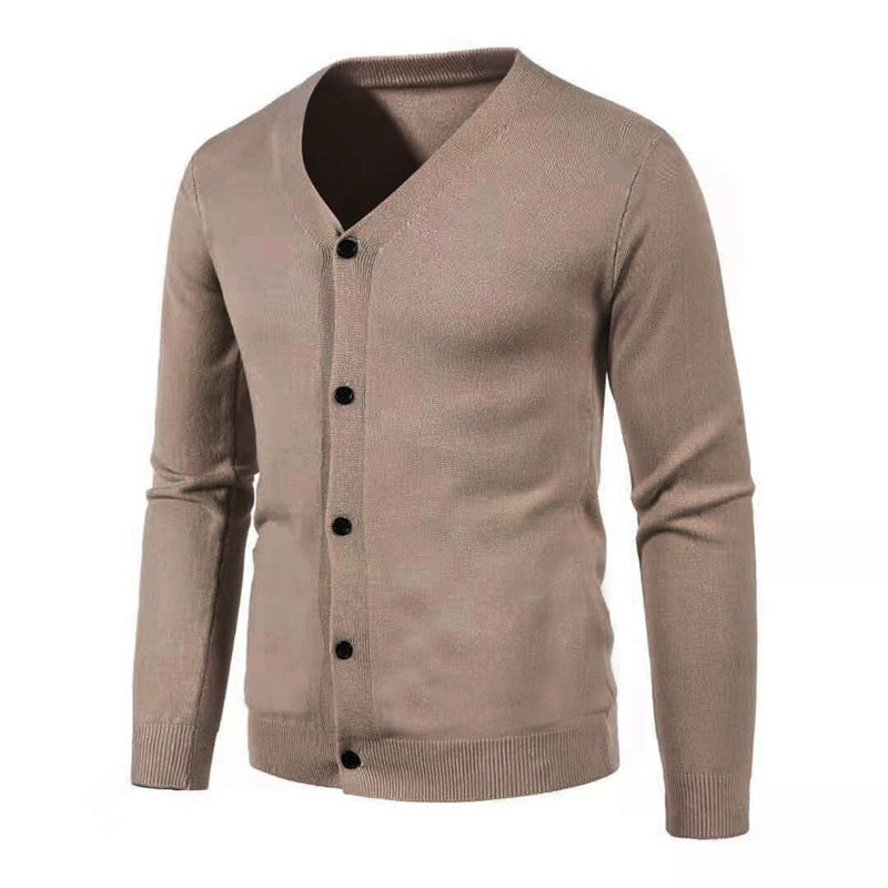 Fashion Men's Cardigan Personality V-neck Fashion Knitwear Sweater